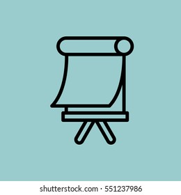 easel icon. isolated sign symbol