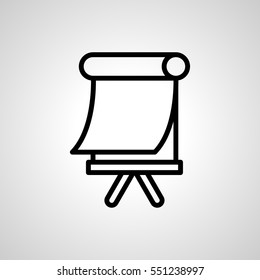 easel icon. isolated sign symbol