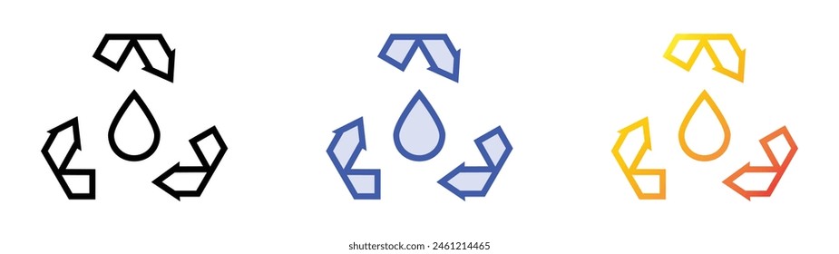 icono de caballete. Diseño de estilo de relleno lineal, azul y degradado aislado sobre fondo blanco