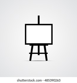 Easel Icon, Mockup for your design, Creative Symbol. Vector 