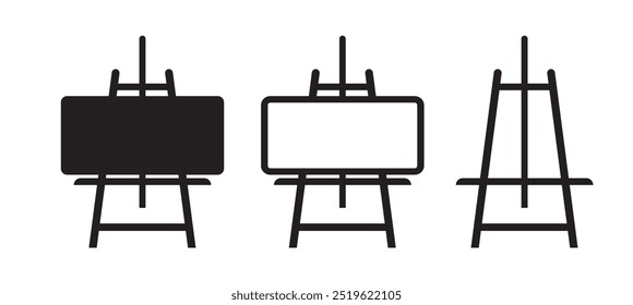 easel icon on white background