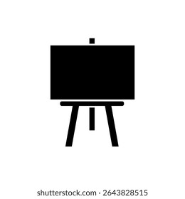 easel icon on white background