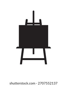 Icono de caballete sobre fondo blanco