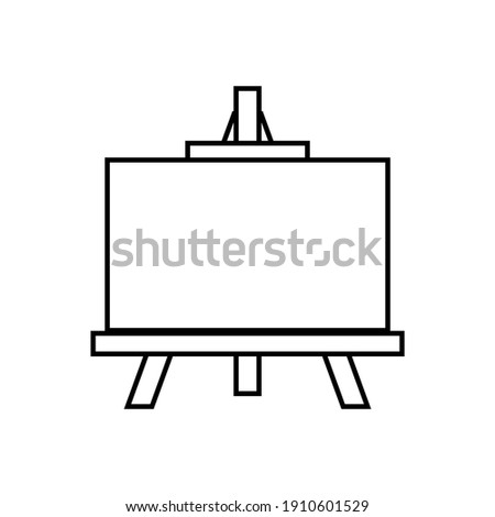 Easel icon on white background. Vector illustration.
