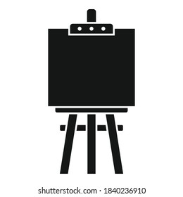 Easel icon. Simple illustration of easel vector icon for web design isolated on white background