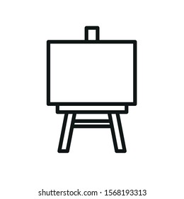 Easel Icon. Simple Vector Illustration.