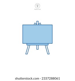 Easel icon symbol vector illustration isolated on white background
