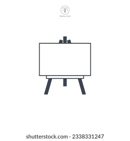 Easel icon symbol vector illustration isolated on white background