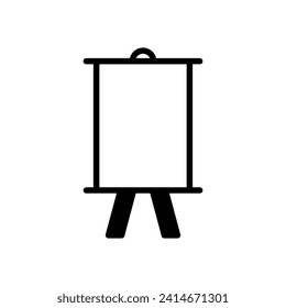 easel icon symbol vector template