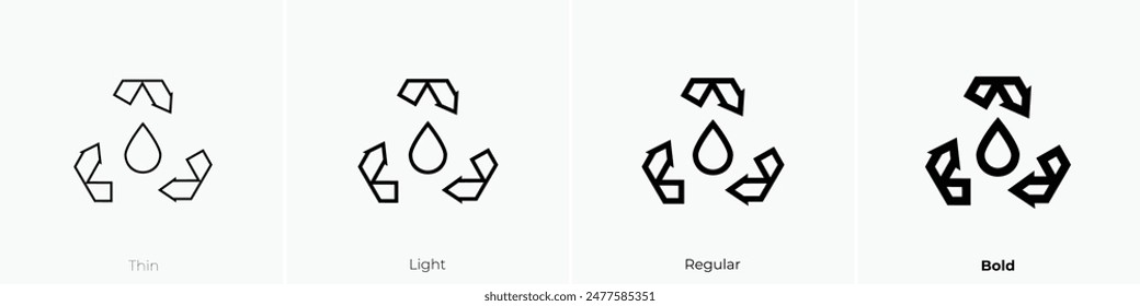 easel icon icon. Thin, Light Regular And Bold style design isolated on white background