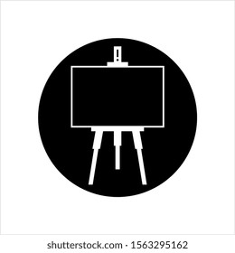 Easel Icon, Easel Vector Art Illustration