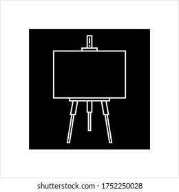 Easel Icon, Easel Vector Art Illustration