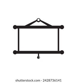 Easel Icon, Easel Vector Art Illustration