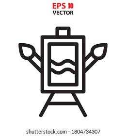 Easel icon vector. Design tools icon concept for app or website. Eps 10 vector illustration.