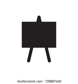 easel icon vector isolated on white background