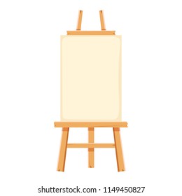 Easel isolated on white background. Cartoon. Vector.
