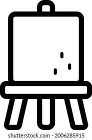 Easel line icon - vector