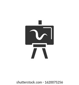 Easel, paint icon. Simple vector drawing tools icons for ui and ux, website or mobile application