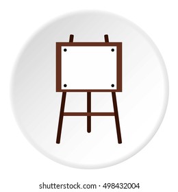 Easel for painter icon. Flat illustration of easel for painter vector icon for web