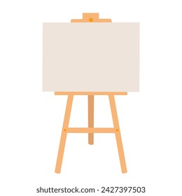 easel for painting on a white background vector