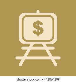 Easel Or Painting Stand Icon.