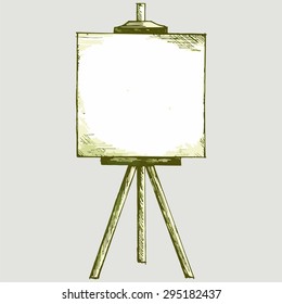 Easel for painting. Vector Image