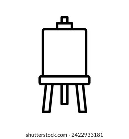 Easel-Stand für Pixel der Kunstklasse perfekte lineare Icon-Farbe editiert