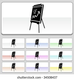 easel stand icon glide