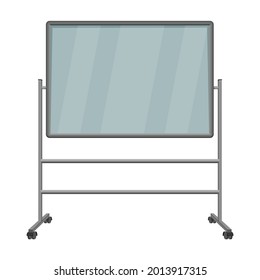 Easel vector cartoon icon. Vector illustration easel on white background. Isolated cartoon illustration icon of canvas on stand .