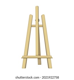 Easel vector cartoon icon. Vector illustration easel on white background. Isolated cartoon illustration icon of canvas on stand .