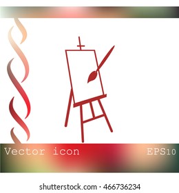Easel vector icon