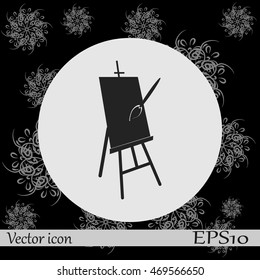 Easel vector icon