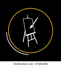 Easel vector icon