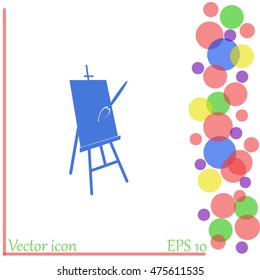 Easel vector icon
