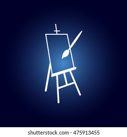 Easel vector icon