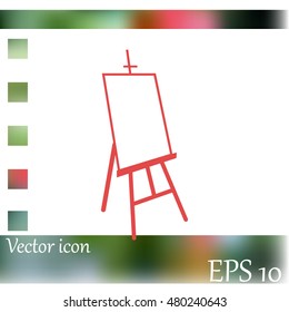 Easel vector icon