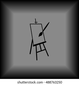 Easel vector icon