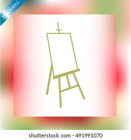 Easel vector icon