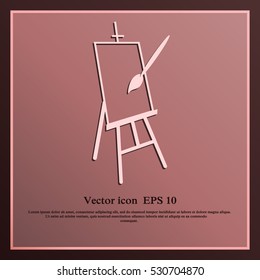 Easel vector icon