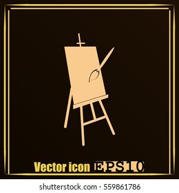 Easel vector icon