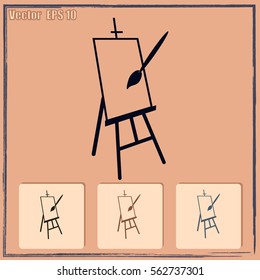 Easel vector icon