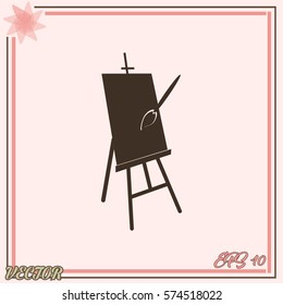 Easel vector icon