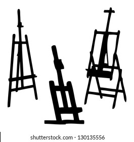 easel vector silhouette