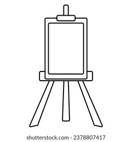 easel white line sheet draw artist france