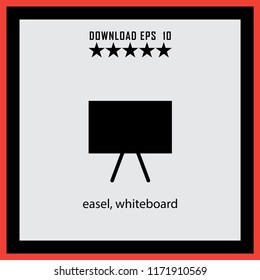 easel, whiteboard  vector icon