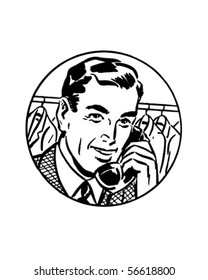 It's Easiest By Phone #2 - Retro Clip Art