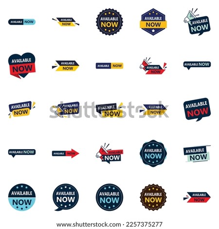 Easily Customizable Available Now 25 Vector Banners for Flexible Design Solutions