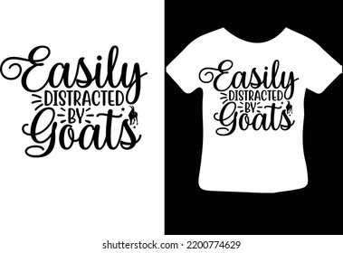 Easily distracted by goats svg design