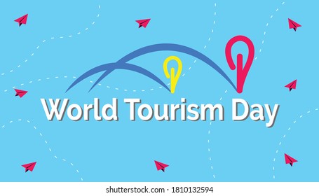 Antecedentes fáciles de editar para el Día Mundial del Turismo