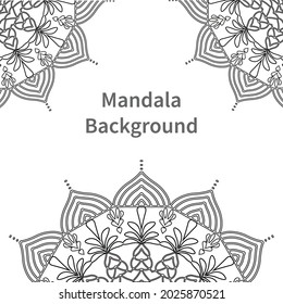 Easily editable and resizable mandala background
